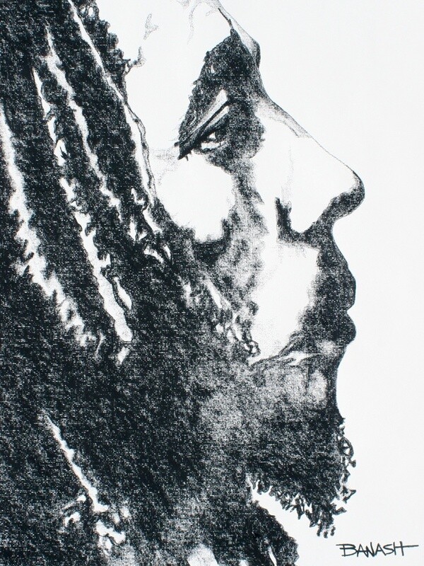REGGAE NO. 6 | LOOSE PRINT | CHARCOAL | 3:4 RATIO