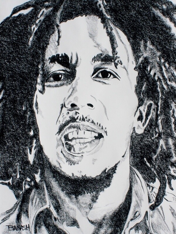REGGAE NO. 5 | CANVAS | CHARCOAL | 3:4 RATIO
