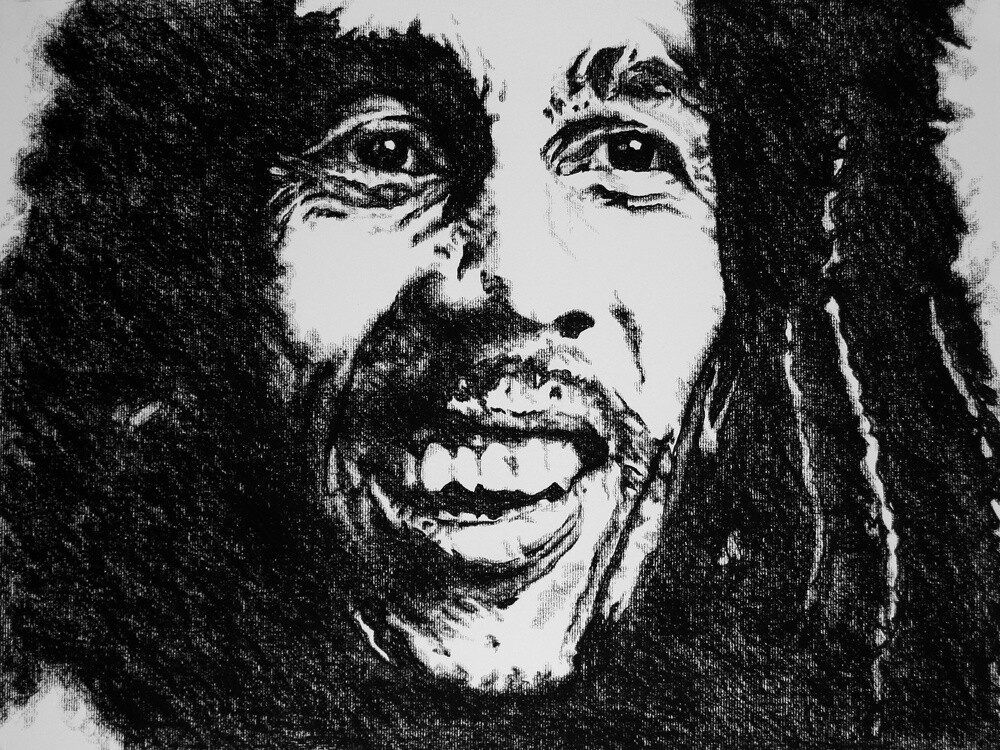 REGGAE NO. 4 | SIGNED MATTED PRINT | CHARCOAL | 3:4 RATIO