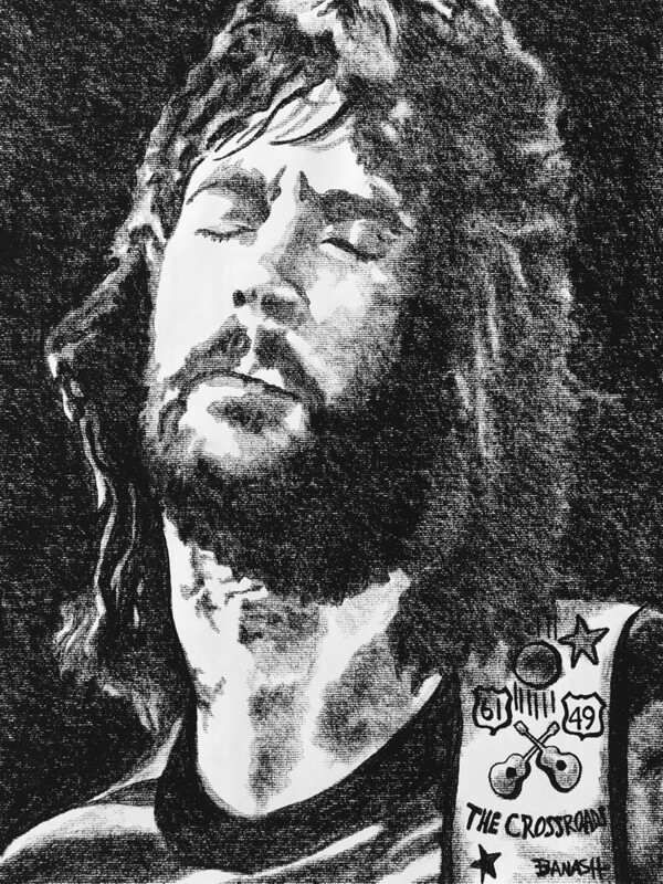 ELECTRIC BLUES NO. 7 | CANVAS | CHARCOAL | 3:4 RATIO