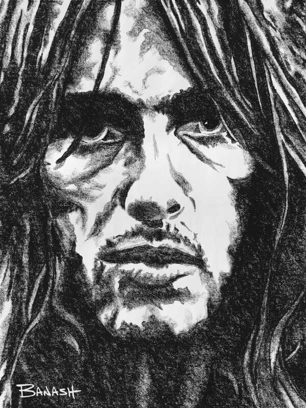 ROCK N&#39; ROLL NO. 16 | CANVAS | CHARCOAL | 3:4 RATIO