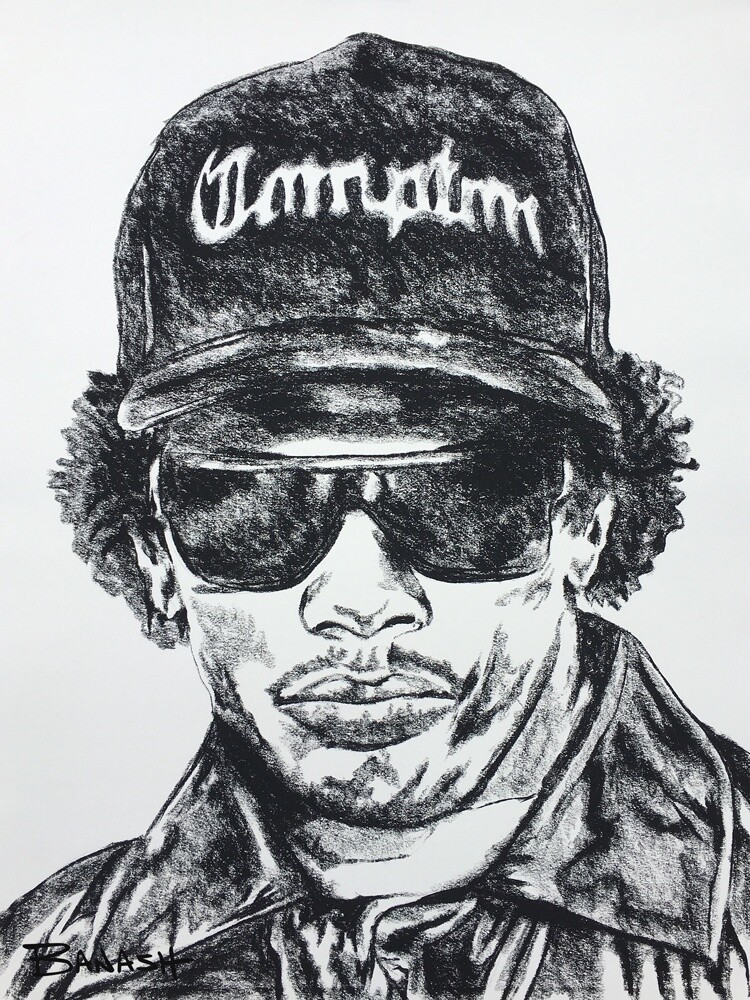 HIP HOP . RAP NO. 5 | LOOSE PRINT | CHARCOAL | 3:4 RATIO