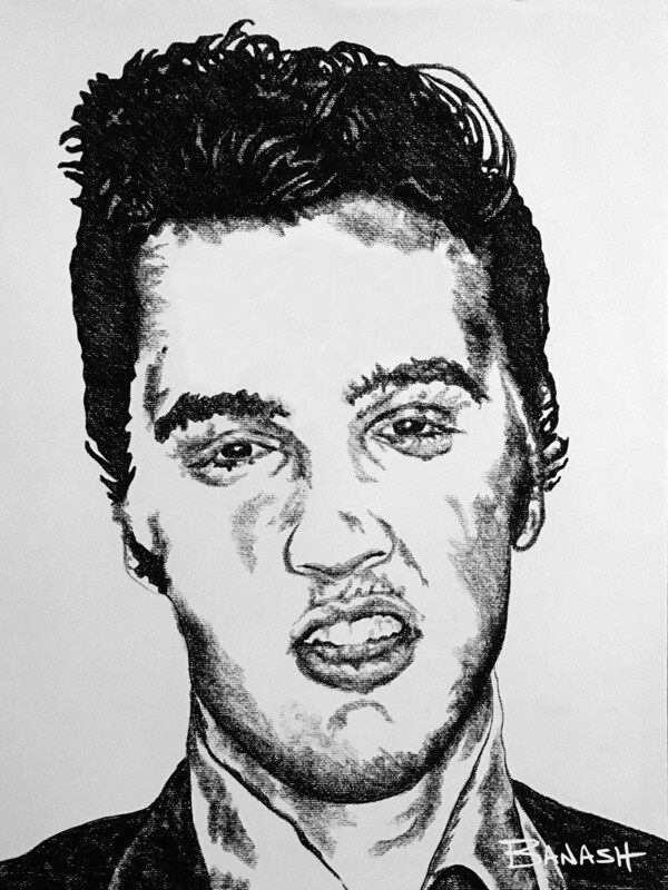 ROCK N&#39; ROLL NO. 18 | CANVAS | CHARCOAL | 3:4 RATIO