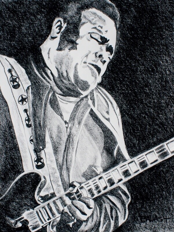 ELECTRIC BLUES NO. 4 | CANVAS | CHARCOAL | 3:4 RATIO