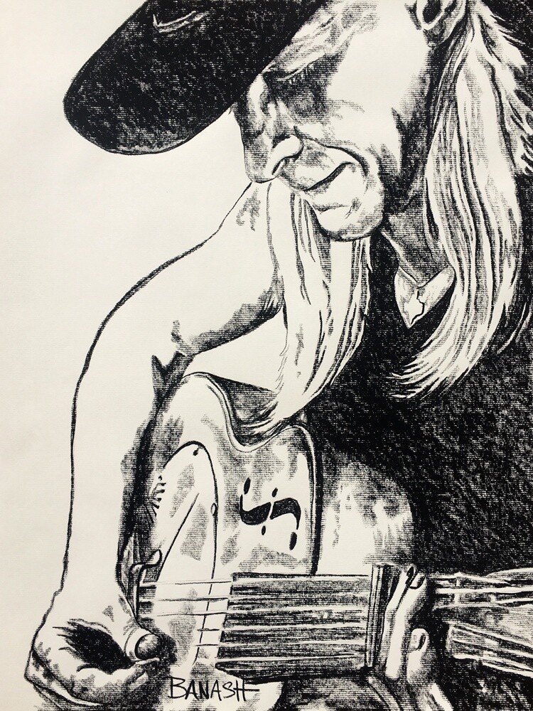 ELECTRIC BLUES NO. 18 | LOOSE PRINT | CHARCOAL | 3:4 RATIO