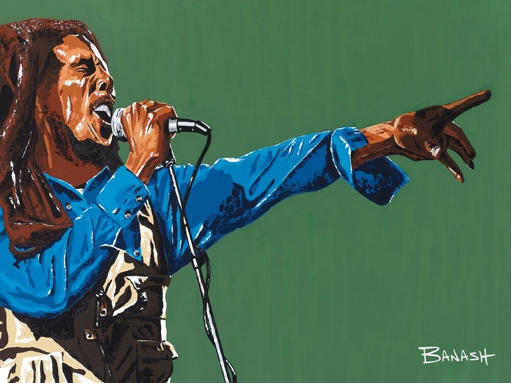 REGGAE NO. 2 | SIGNED MATTED PRINT | ACRYLIC PAINTING | 3:4 RATIO