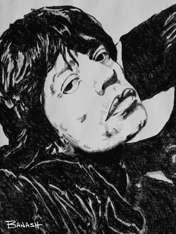 ROCK N&#39; ROLL NO. 9 | CANVAS | CHARCOAL | 3:4 RATIO