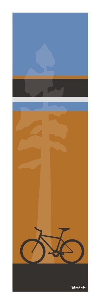 MOUNTAIN BIKE . PINES . DESERT LINES | LOOSE PRINT | ILLUSTRATION | LIFESTYLE | 1:3 RATIO