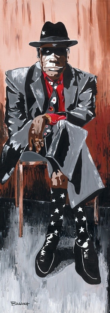 DELTA BLUES  NO. 5 | LOOSE PRINT | ACRYLIC PAINTING | 1:3 RATIO