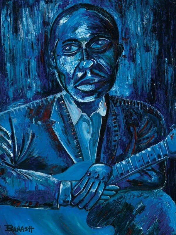 DELTA BLUES  NO. 1 | LOOSE PRINT | ACRYLIC PAINTING | 3:4 RATIO