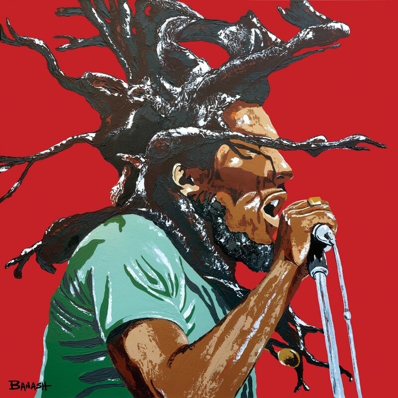 REGGAE NO. 3 | LOOSE PRINT | ACRYLIC PAINTING | 1:1 RATIO