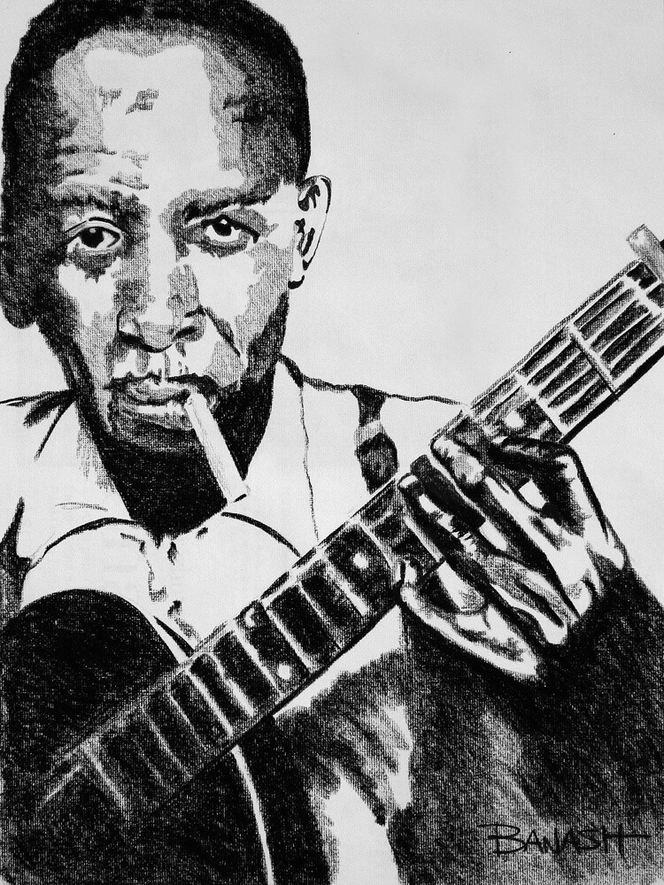 DELTA BLUES  NO. 12 | LOOSE PRINT | CHARCOAL | 3:4 RATIO