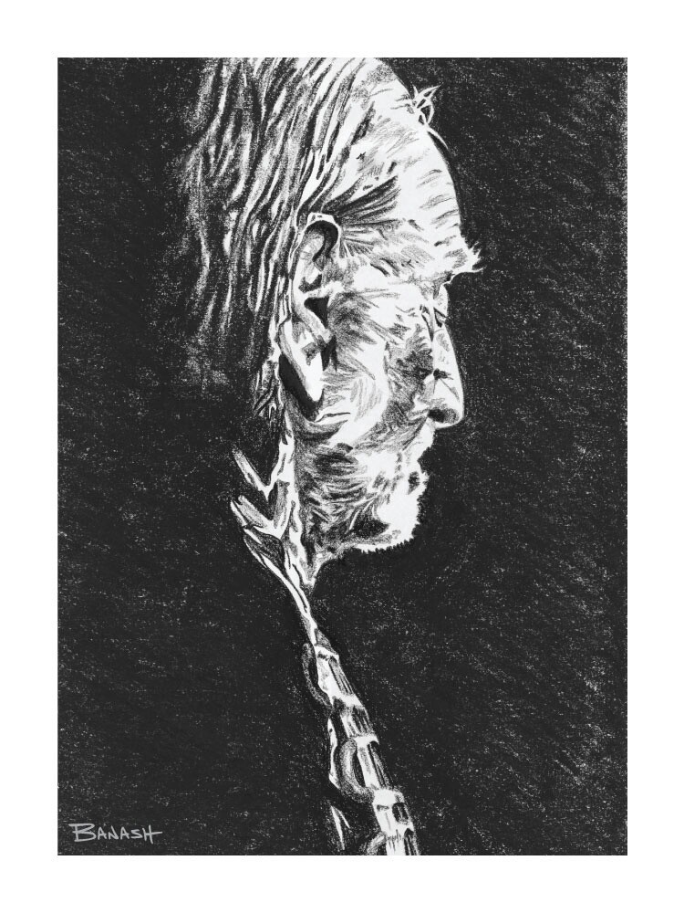 COUNTRY NO. 9 | SIGNED MATTED PRINT | CHARCOAL | 3:4 RATIO