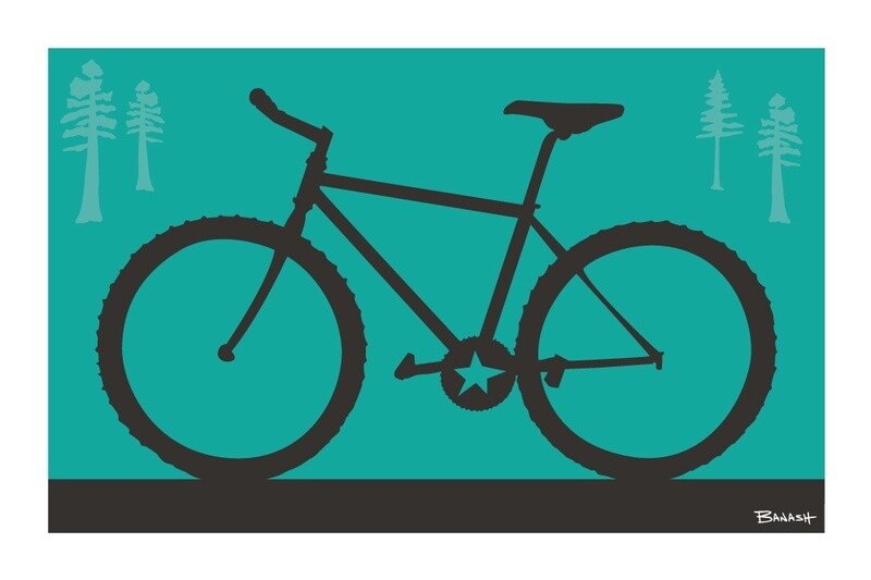 MOUNTAIN BIKE . COLOR SERIES | LOOSE PRINT | ILLUSTRATION | LIFESTYLE | 2:3 RATIO