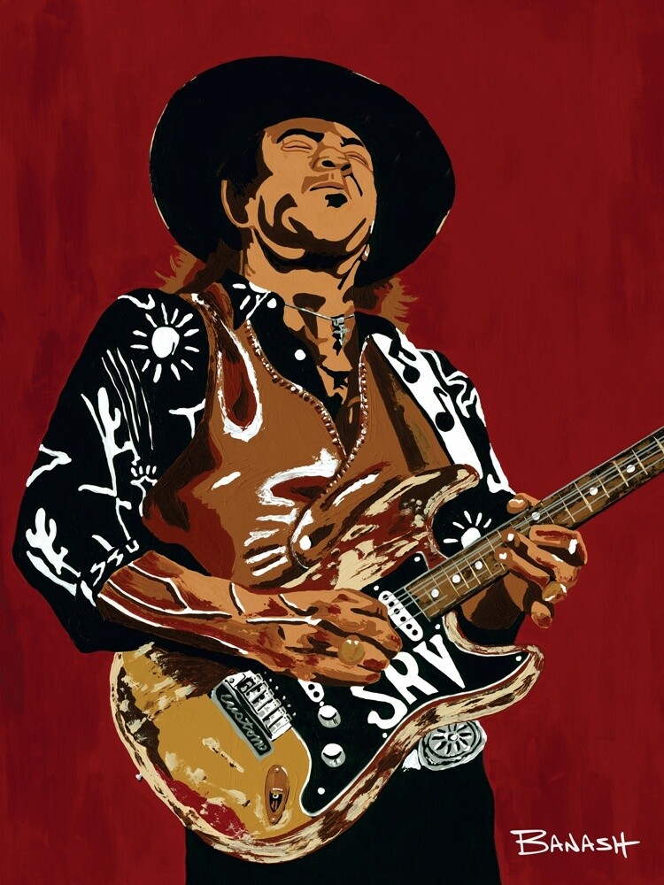 ELECTRIC BLUES NO. 14  | SIGNED MATTED PRINT | ACRYLIC PAINTING | 3:4 RATIO