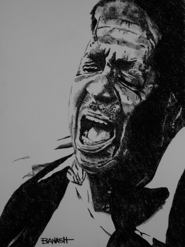DELTA BLUES  NO. 13 | LOOSE PRINT | CHARCOAL | 3:4 RATIO