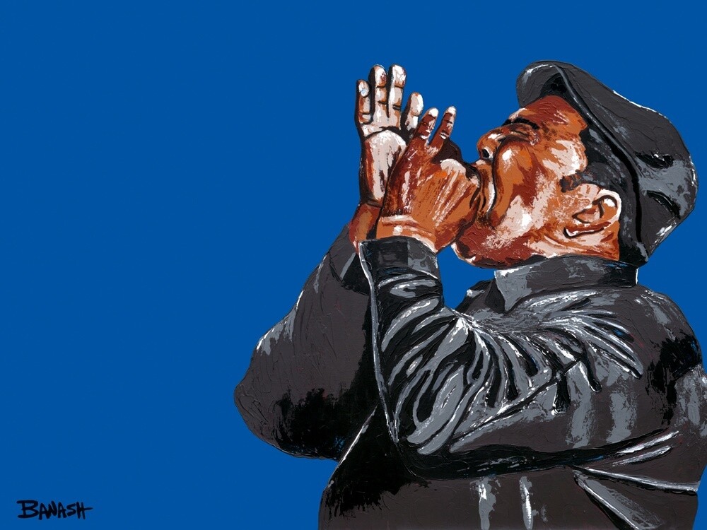 ELECTRIC BLUES NO. 19 | LOOSE PRINT | ACRYLIC PAINTING | 3:4 RATIO