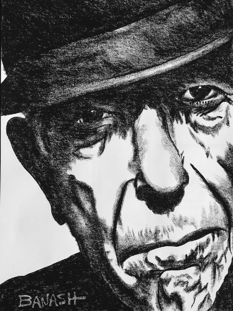 FOLK NO. 3 | CANVAS | CHARCOAL | 3:4 RATIO