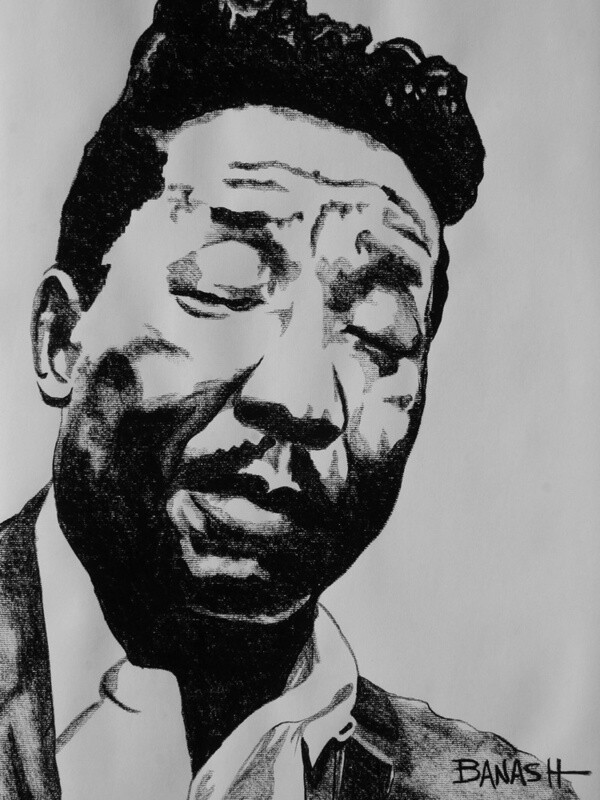 DELTA BLUES  NO. 3 | LOOSE PRINT | CHARCOAL | 3:4 RATIO