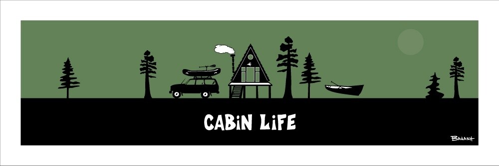 CABIN LIFE . RAFT LAND CRUISER | LOOSE PRINT | ILLUSTRATION | LIFESTYLE | 1:3 RATIO