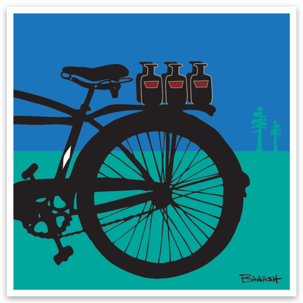 BEER RUN | SQUARE STICKER, Size: 3x3