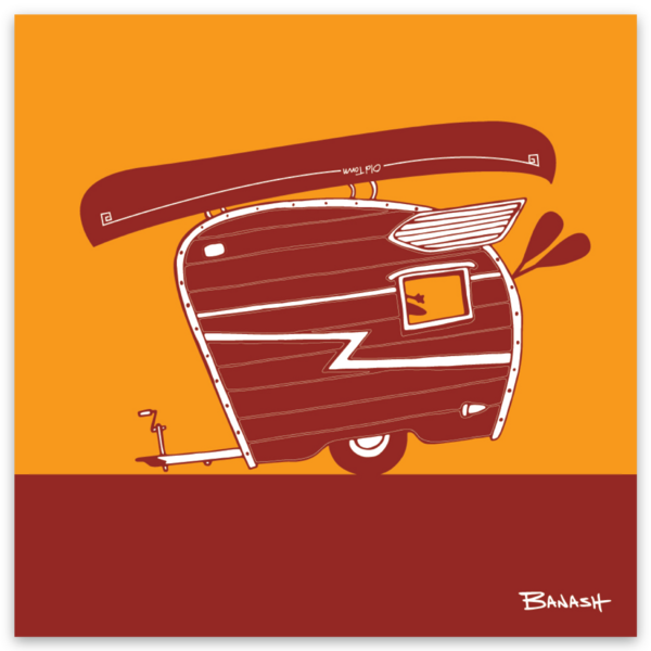 TEARDROP TRAILER | SQUARE STICKER