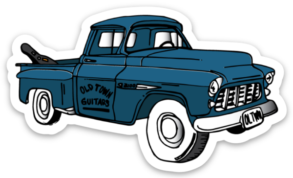 OLD TOWN GUITARS PICKUP | DIE CUT STICKER