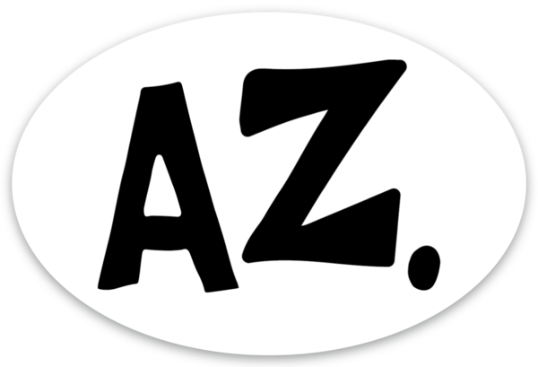 AZ. | OVAL STICKER