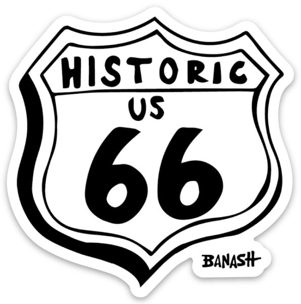 HISTORIC US ROUTE 66 | DIE CUT STICKER