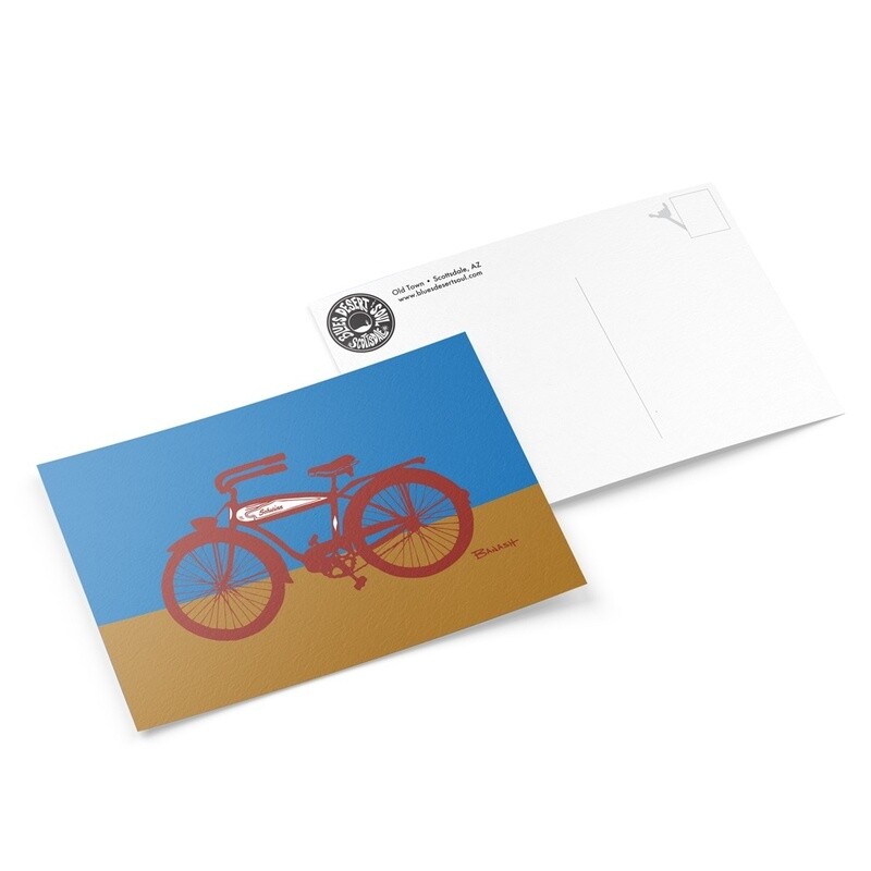 SCHWINN AUTOCYCLE . SKY DESERT | 6&quot; x 9&quot; POSTCARD