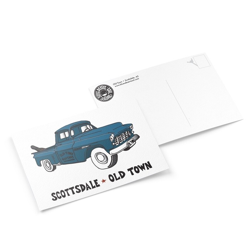 SCOTTSDALE . OLD TOWN GUITARS . PICKUP | 6&quot; x 9&quot; POSTCARD