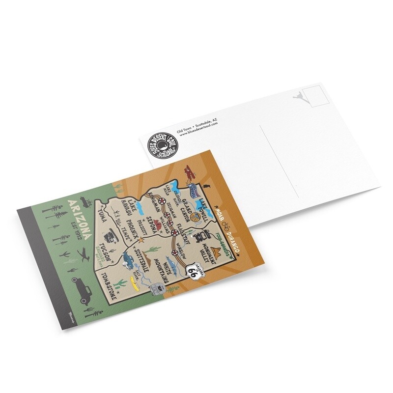 DESINATIONS . ARIZONA | 6&quot; x 9&quot; POSTCARD