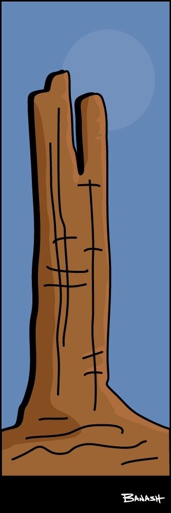 ARIZONA ROCK FORMATION SUN | LOOSE PRINT | ILLUSTRATION | 1:3 RATIO