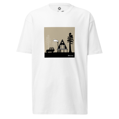 A-FRAME HUT | PREMIUM HEAVYWEIGHT MEN'S T-SHIRT