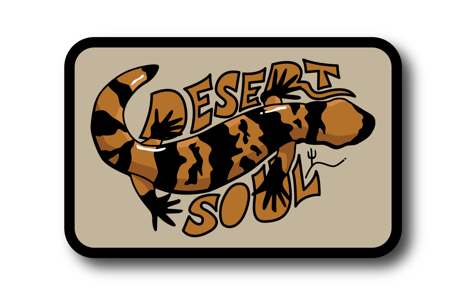 DESERT SOUL GILA MONSTER | 2.25" X 3" RECTANGLE PATCH