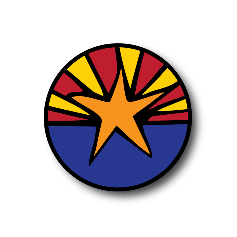 ARIZONA FLAG | ROUND PATCH