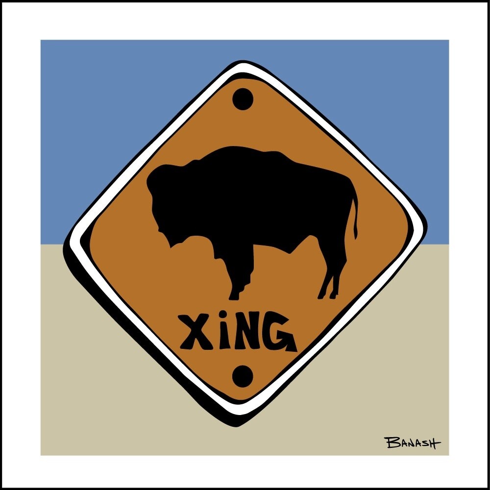 BUFFALO XING | CANVAS | ILLUSTRATION | 1:1 RATIO