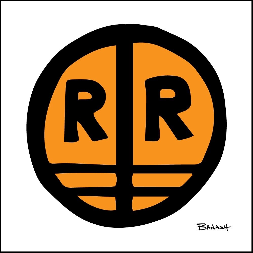 RAIL ROAD CROSSING SIGN | CANVAS | ILLUSTRATION | 1:1 RATIO