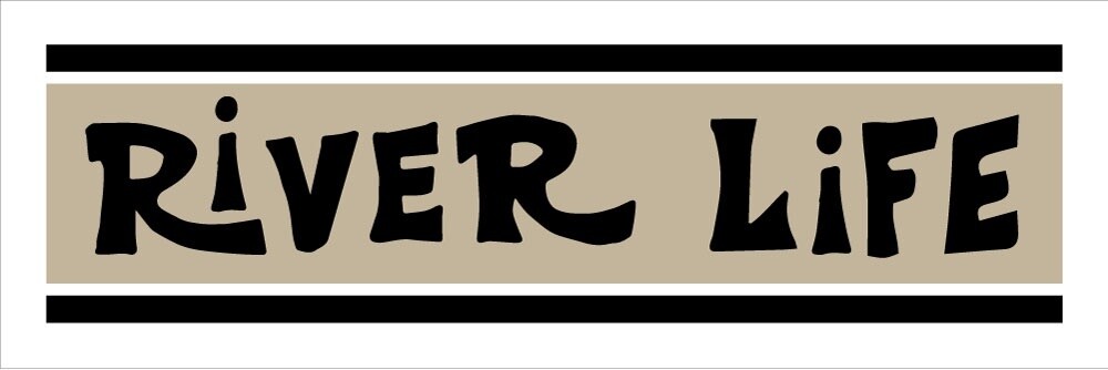 RIVER LIFE . COMP STRIPE | CANVAS | ILLUSTRATION | STOKED PHRASES | 1:3 RATIO