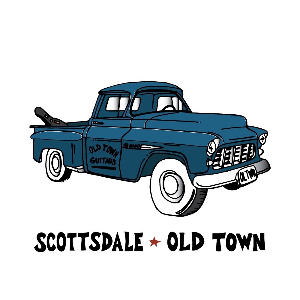 SCOTTSDALE . OLD TOWN GUITARS . PICKUP | CANVAS | ILLUSTRATION | 1:1 RATIO