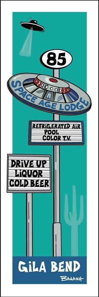 SPACE AGE LODGE . GILA BEND | LOOSE PRINT | ILLUSTRATION | 1:3 RATIO