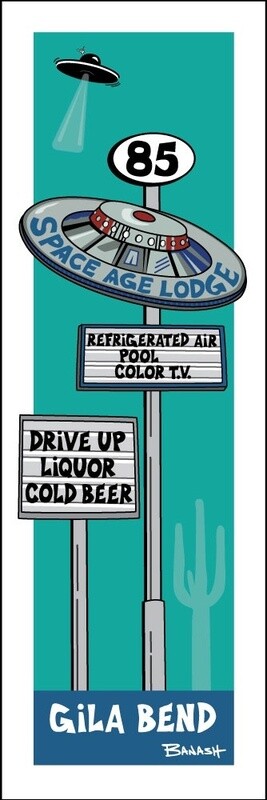 SPACE AGE LODGE . GILA BEND | LOOSE PRINT | ILLUSTRATION | 1:3 RATIO
