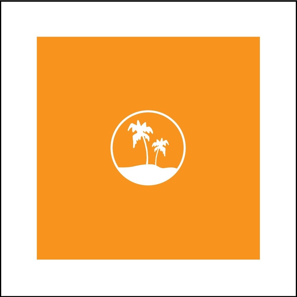 DUNE . PALMS . COLOR SERIES | LOOSE PRINT | ILLUSTRATION | 1:1 RATIO, Size: 6x6, COLOR: ORANGE