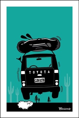 RAFT . LAND CRUISER . TAIL AIR . DESTINATION SERIES | LOOSE PRINT | ILLUSTRATION | 2:3 RATIO, Size: 4x6, STYLE: SIMPLE