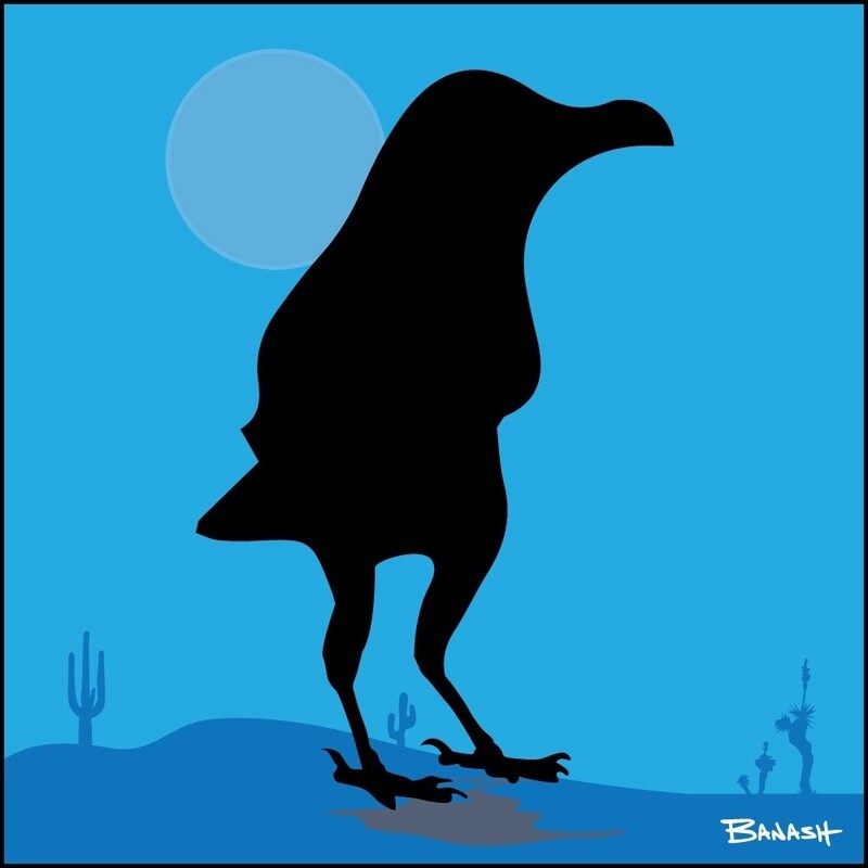 CROW MOON | LOOSE PRINT | ILLUSTRATION | 1:1 RATIO