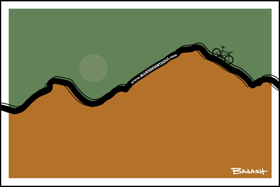 CAMELBACK MOUNTAIN BIKE . DAWN | RECTANGULAR STICKER
