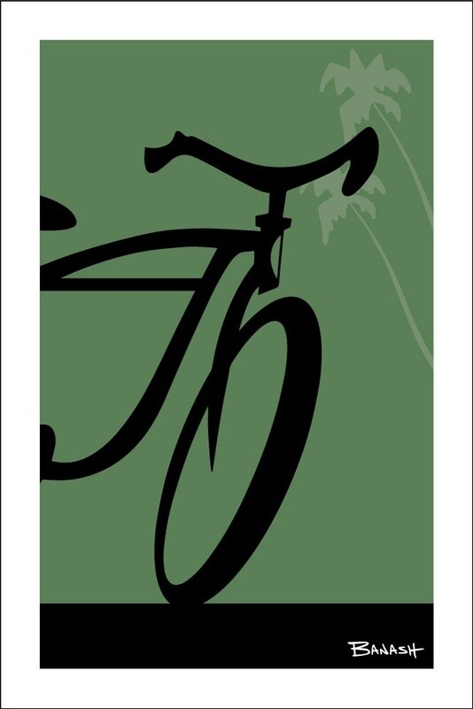 ORIGINAL BIKE LOGO FRONT END . PALMS . COLOR SERIES | LOOSE PRINT | ILLUSTRATION | 2:3 RATIO