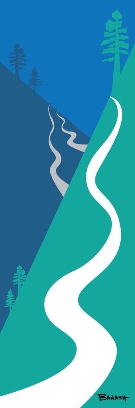 SLOPES SKI LINE | LOOSE PRINT | ILLUSTRATION | 1:3 RATIO