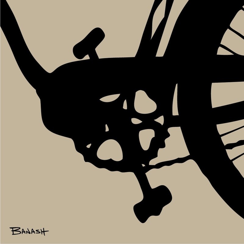 SCHWINN AUTOCYCLE . CRANK | LOOSE PRINT | ILLUSTRATION | 1:1 RATIO