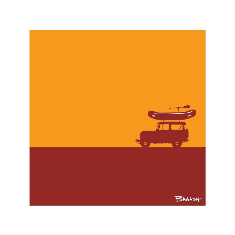 CATCH A RIVER RAFT LAND CRUISER II . GREM | CANVAS | ILLUSTRATION | 1:1 RATIO